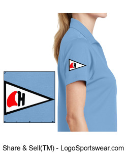 Ladies short sleeve performance golf shirt Design Zoom